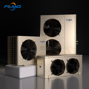 Fland 1.5HP ~ 30HP Unidade de condensa&ccedil;&atilde;o de alta efici&ecirc;ncia e refrigerador de ar para armazenamento a frio industrial com m&oacute;dulo de medidor el&eacute;trico